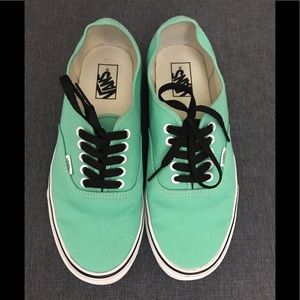 Vans. Men’s size 10. Very lightly worn. Mint green